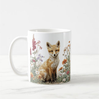Nyckfull blomfoxmugg kaffemugg
