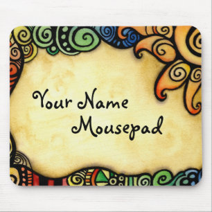 Nyckfull design med solen Mousepad Musmatta