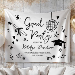 Nyckfull Doodle Studentfest Avslutningsbakgrund
