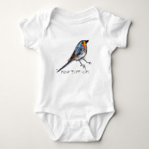 Nyckfull fågelRobin illustration Tee Shirt