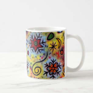 Nyckfull färgrik Snowflakemugg Kaffemugg