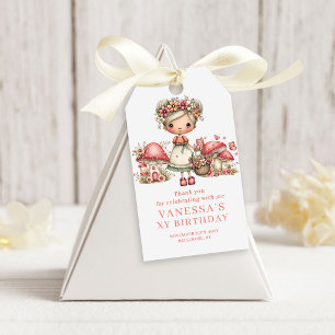 Nyckfull Fe 7-års Födelsedags Roséfärgad Presentgå Presentetikett