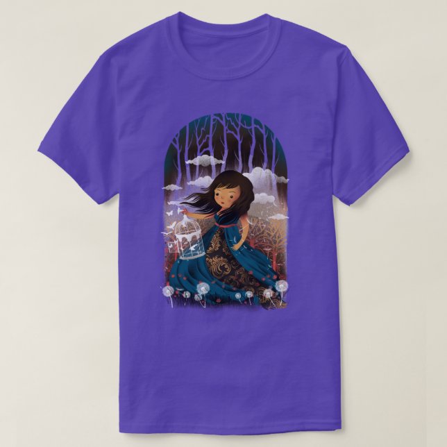 Nyckfull Flicka T Shirt (Design framsida)
