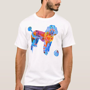 Nyckfull fransk pudel t-shirt