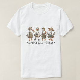 Nyckfull gås sommarfest Vintageillustration T Shirt