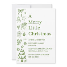 Nyckfull Handritad Klotter Grön