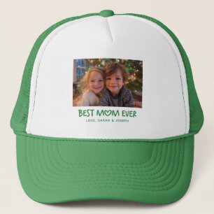 Nyckfull hjärta Bästa mamma någonsin Holiday Foto  Keps