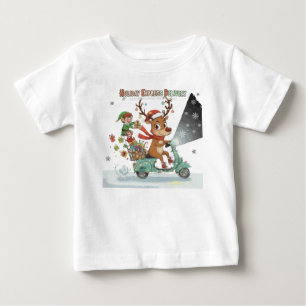 Nyckfull Holiday Express-leverans Söta renar T Shirt