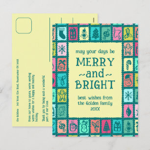 Nyckfull julgrid Cute Custom Helg Vykort