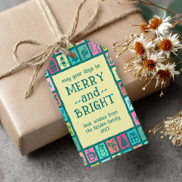 Nyckfull julgrid Cuttisnande Anpassad Presentetikett