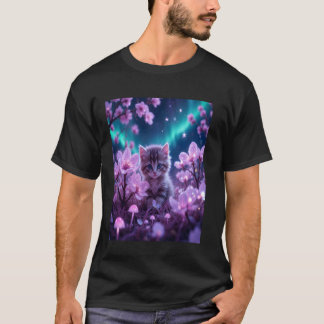 Nyckfull Katt Kattunge Söt för Naturälskare Män Wo T Shirt