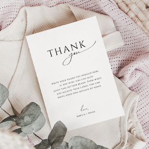 Nyckfull Könsneutral Platt Vertikal Baby Shower Tack Kort