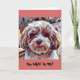 Nyckfull konstnärlig valp för Shih-Bajs Shih Tzu Kort