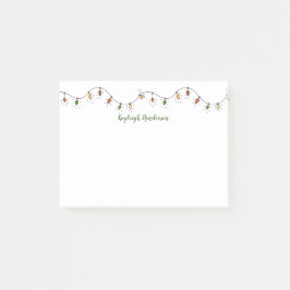 Nyckfull kulör julljuspersonlig post-it block