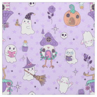 nyckfull lila halloween kuslig spöke skrämmande tyg