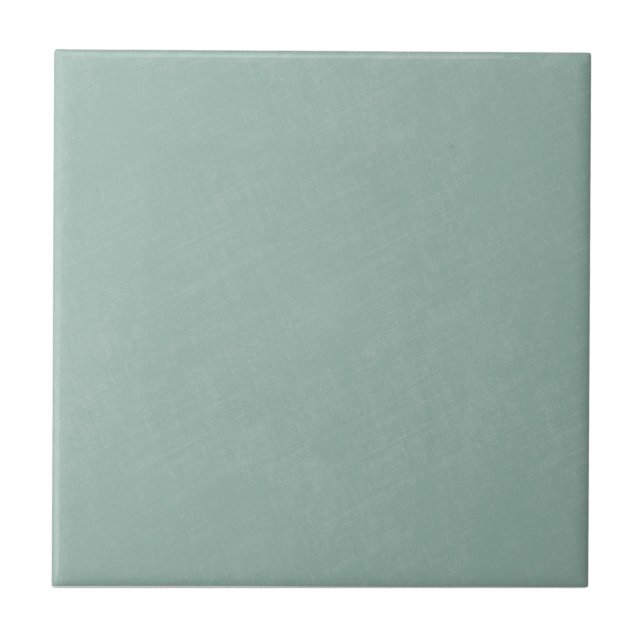 Nyckfull Mint Blå Aqua Enfärgad Linne Textur Kakelplatta (Framsidan)
