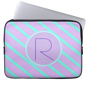 Nyckfull mjuk-Grundläggande MonogramR-Bärbar dat Laptop Fodral