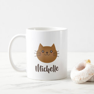 Nyckfull Monogram för gullig Kawaii Kaffemugg