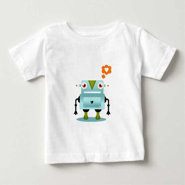 Nyckfull och konstnärlig robotkärlek lurar t-shirt (Framsida)