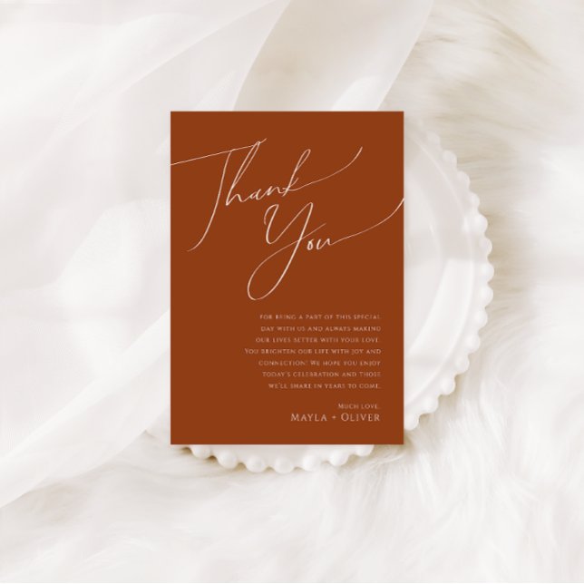 Nyckfull Öken | Terrakotta Bord Tacksamhetskort Vykort (Skapare uppladdad)