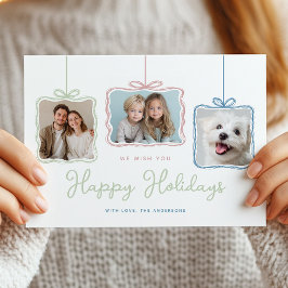 Nyckfull pastellgåva-box foto julkort