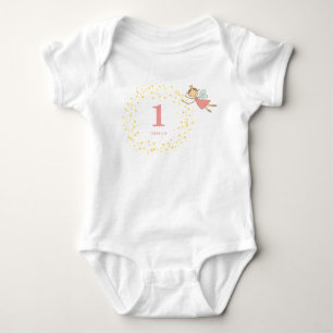 Nyckfull prinsessa med sagoväsen tema för 1-årsfir t shirt