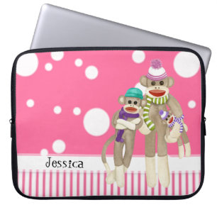 Nyckfull rolig konst för gulliga sock laptop sleeve