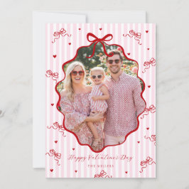 Nyckfull Rosa Röd Slinga Hjärtan Glad Alla Hjärtan Julkort