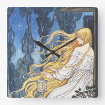 Nyckfull Sagostil Vintage Rapunzel Art Nouveau