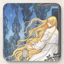 Nyckfull Sagostil Vintage Rapunzel Art Nouveau