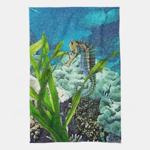 Nyckfull Seahorse Kökshandduk
