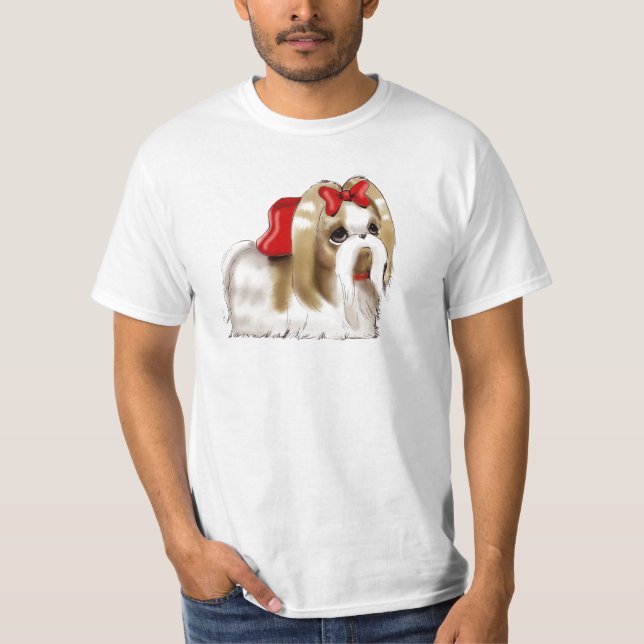 nyckfull SHIH TZU HUND Tee (Framsida)
