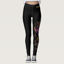 Nyckfull sländadamasker leggings