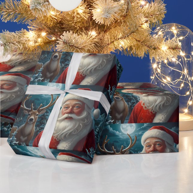 Nyckfull Snöman Julkonst Presentpapper (Helgdagar)