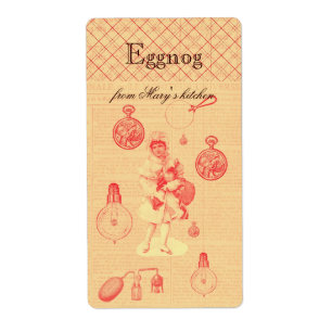 Nyckfull steampunk personifierad hemlagad eggnog fraktsedel