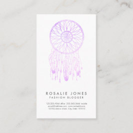 Nyckfull stoppare för lavendelvattenfärgdröm visitkort