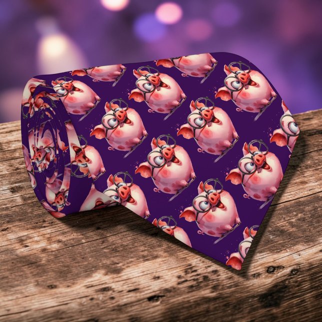 Nyckfull Svinsk Anpassad Slipklädnad Tie Slips (Skapare uppladdad)