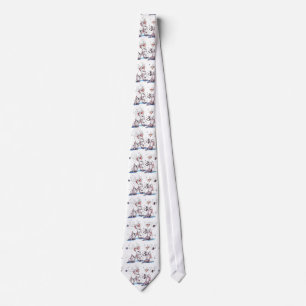 Nyckfull Tie för Alaska juldjurliv Slips