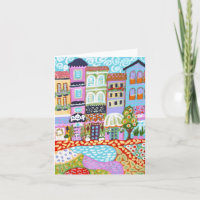 Nyckfull Town Notecards vid Karen fält