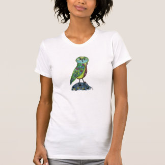 Nyckfull ugglaanpassningsbarutslagsplats t-shirt