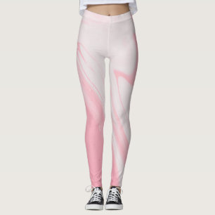 Nyckfull Vattenfärg Vildblomma Mönster Dam Lé Leggings