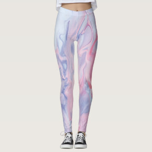 Nyckfull Vattenfärg Vildblommig Mönster Dam Lä Leggings