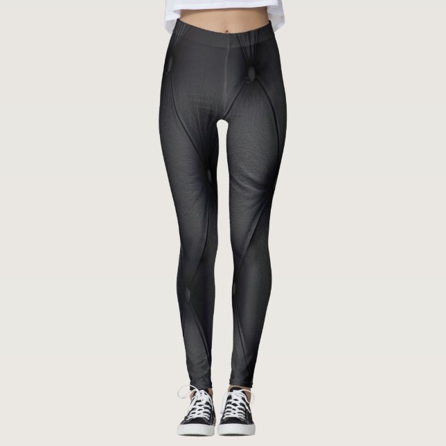 Nyckfull Vattenfärg Vildblommig Mönster Dam Lä Leggings (Framsida)