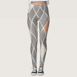 Nyckfull Vattenfärg Vildblommig Mönster Dam Lä Leggings