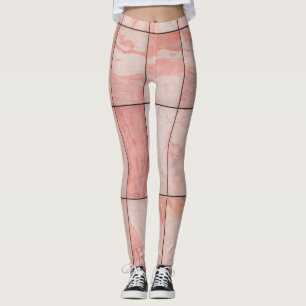 Nyckfull Vattenfärg Vildblommig Mönster Damkläder Leggings