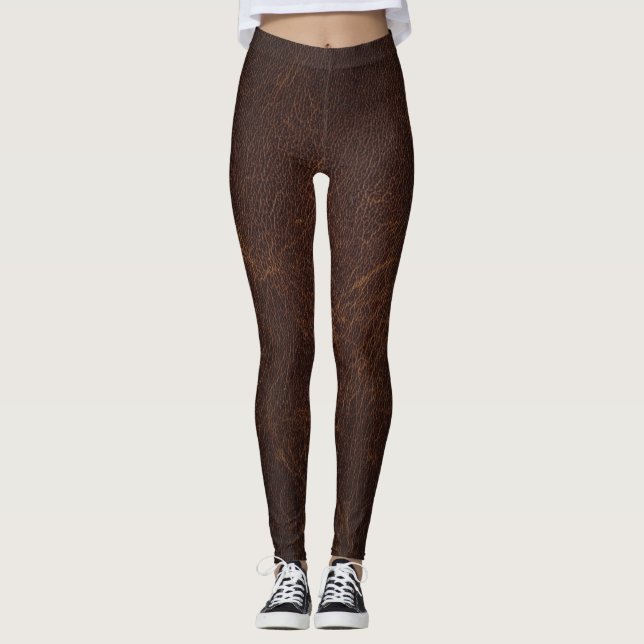 Nyckfull Vattenfärg Vildblommig Mönster Damkläder Leggings (Framsida)