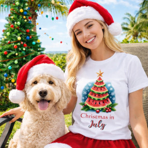 Nyckfull Watermelon Tree Jul i Juli T Shirt