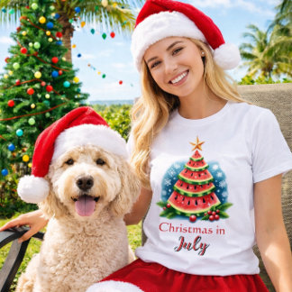 Nyckfull Watermelon Tree Jul i Juli T Shirt