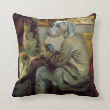Nyckfull Weimaraner målning