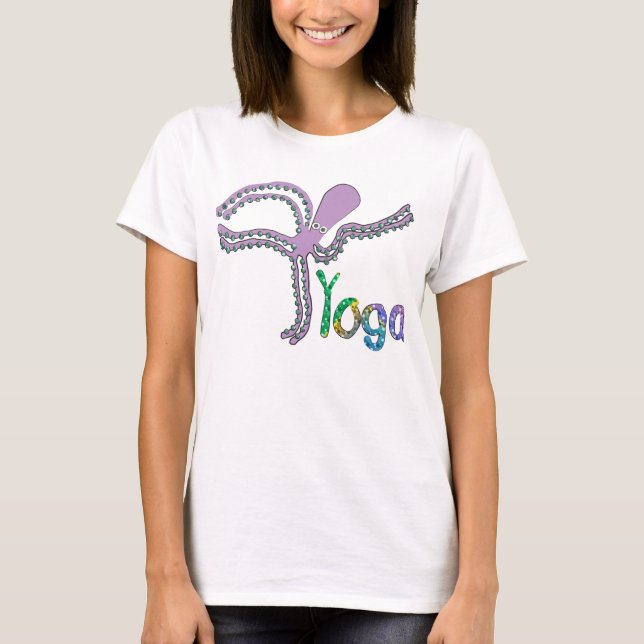 Nyckfull Yogabläckfisk Tee (Framsida)